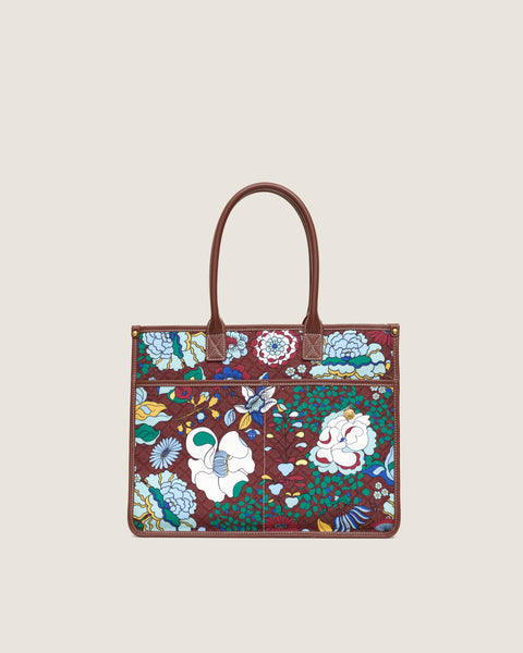 Large Farah (Leather) - Mandi Bunga Chocolate