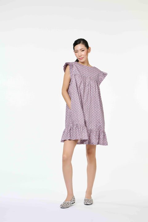 Bella Dress - Bus Mini Pink