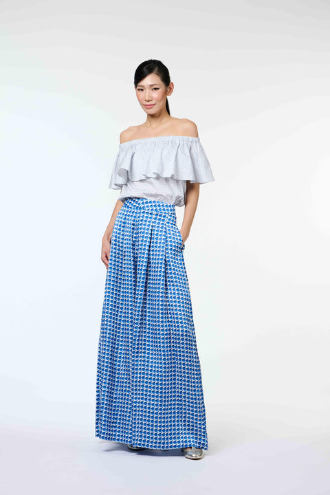 Flair Pants - Mandi Blue