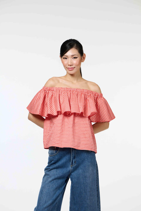 Half Moon Top - Sila Duduk Red