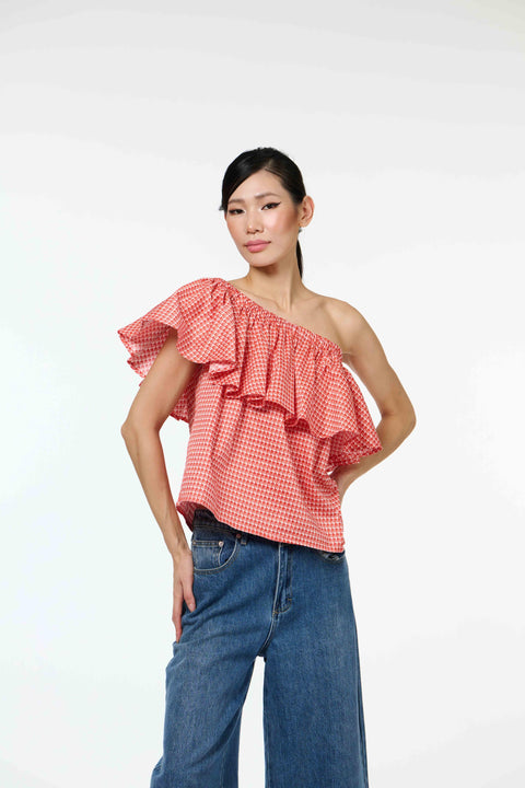 Half Moon Top - Sila Duduk Red