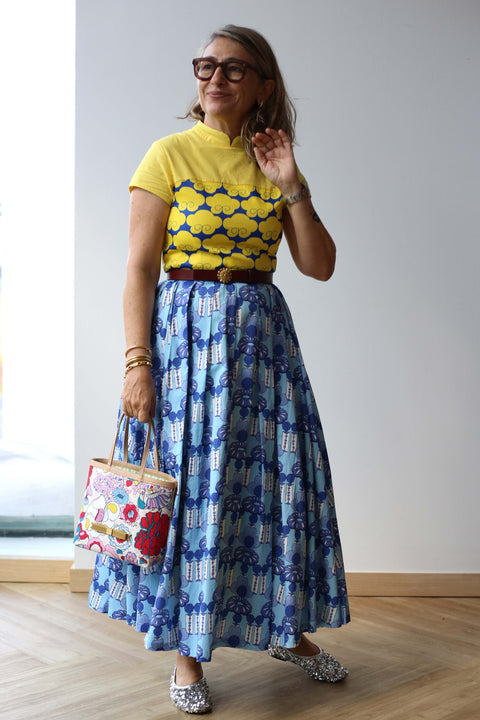 Mini Nina (Leather) - Mandi Bunga White