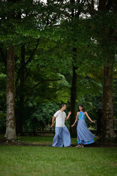 Flair Pants - Mandi Blue