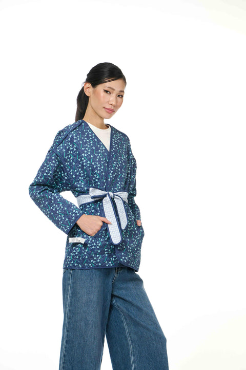 Reversible Vest - Dancing Lady Cobalt