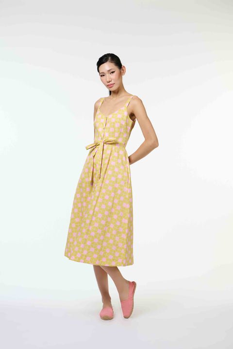 Zuzu Dress - Tapau Tile Lemons