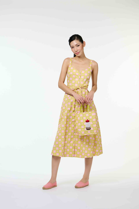 Zuzu Dress - Tapau Tile Lemons