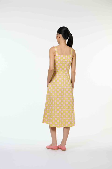 Zuzu Dress - Tapau Tile Lemons