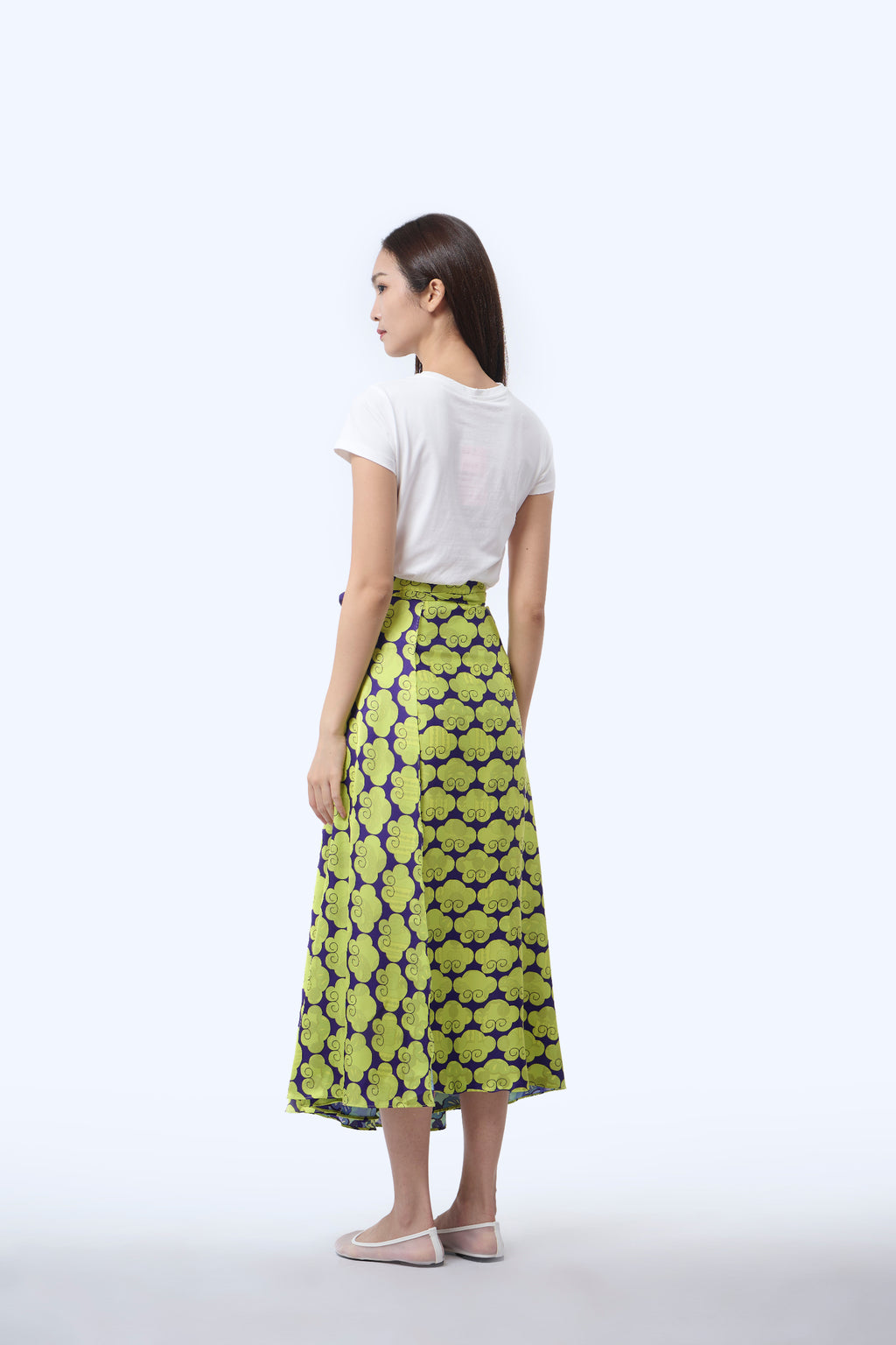 Reversible Wrap Skirt  - Cloud 9 Yellow