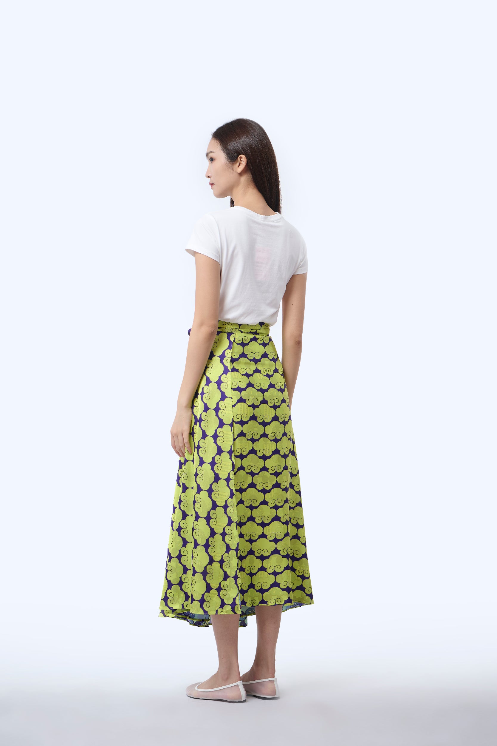 Reversible Wrap Skirt  - Cloud 9 Yellow