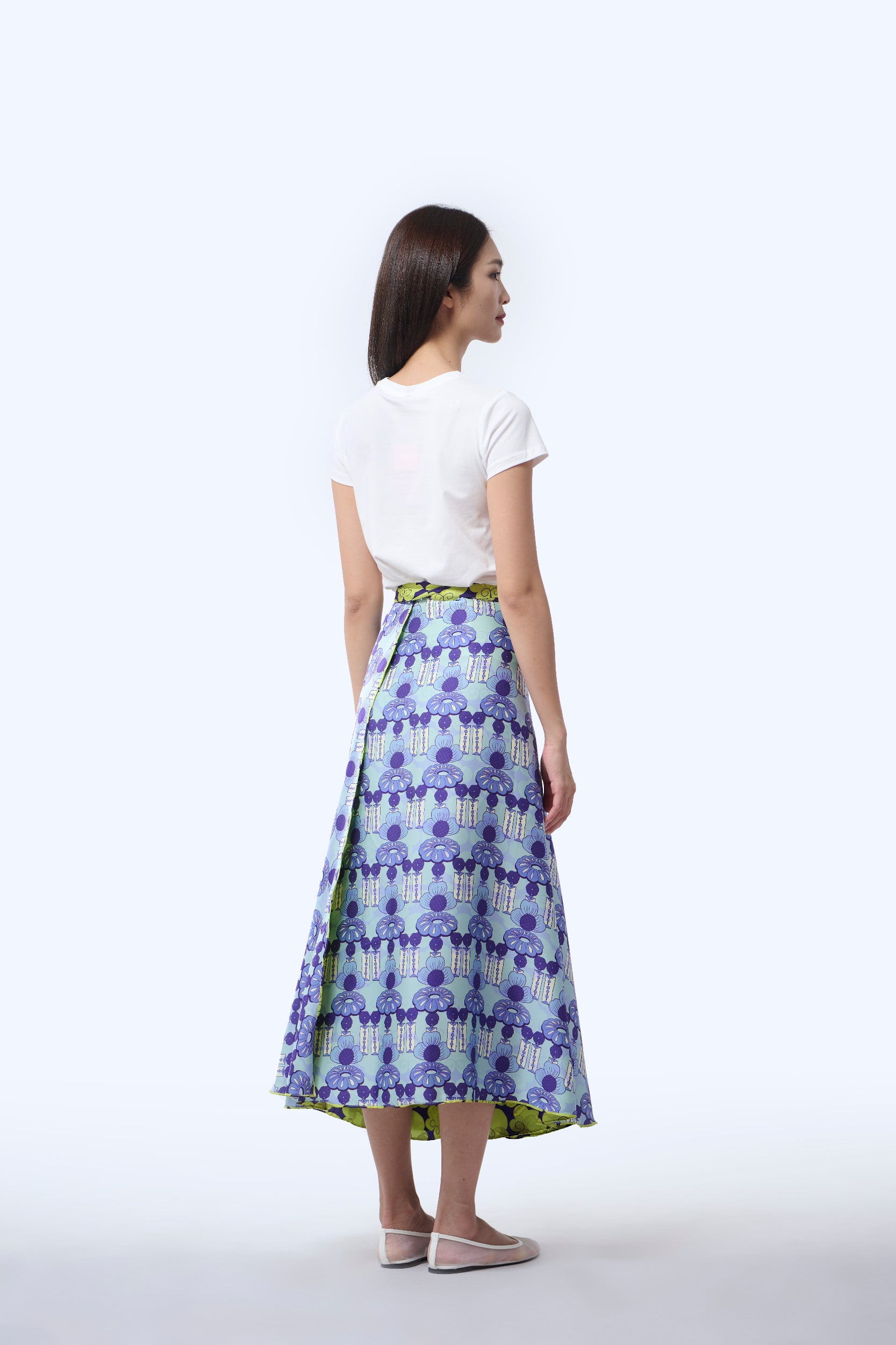 Reversible Wrap Skirt  - Cloud 9 Yellow