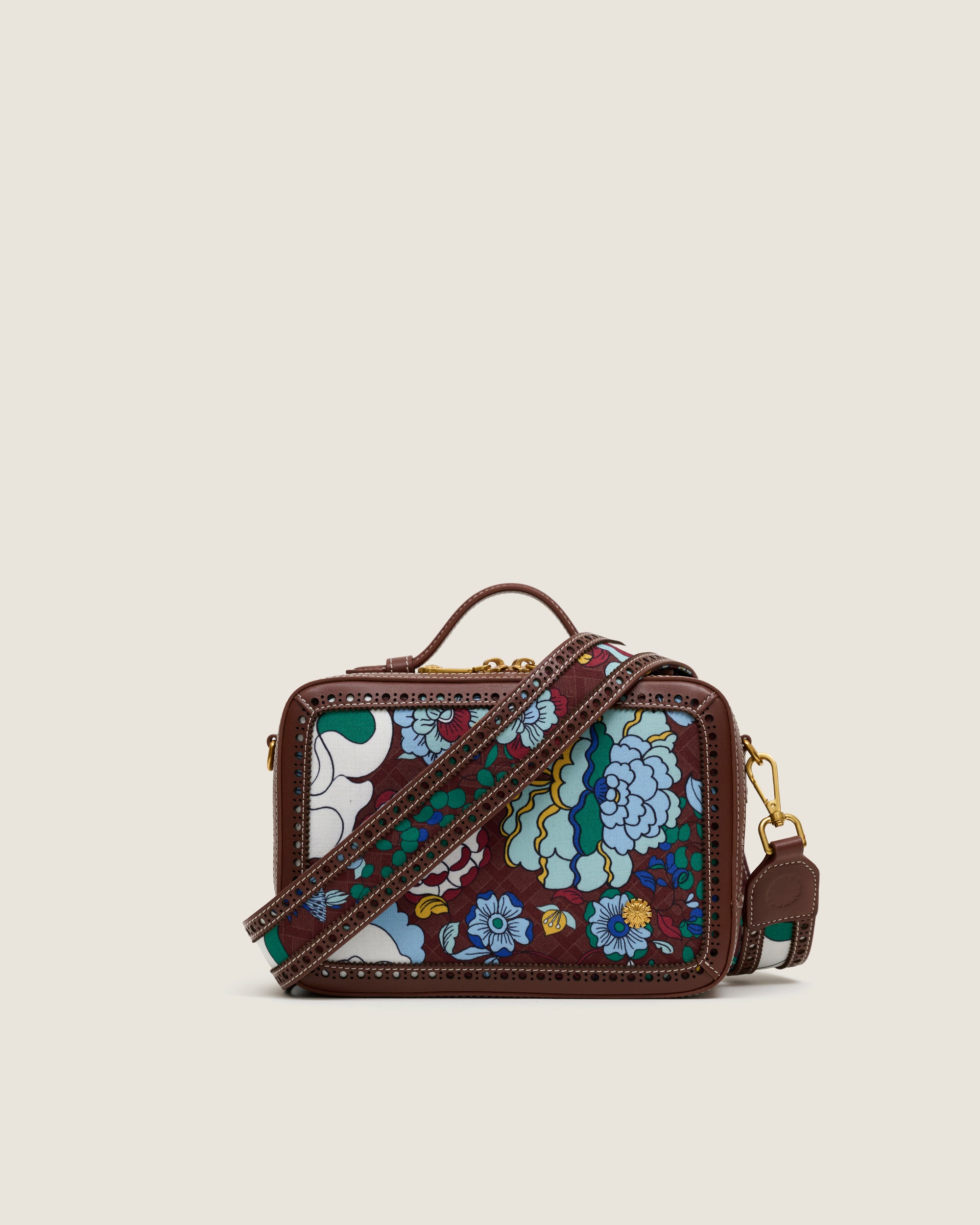 Box Bag (Leather) - Mandi Bunga Chocolate