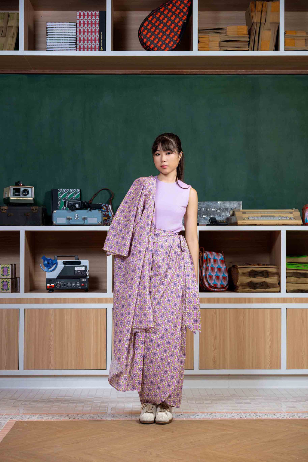 Kimono Kebaya - Paper Petals Lavender (Top only)
