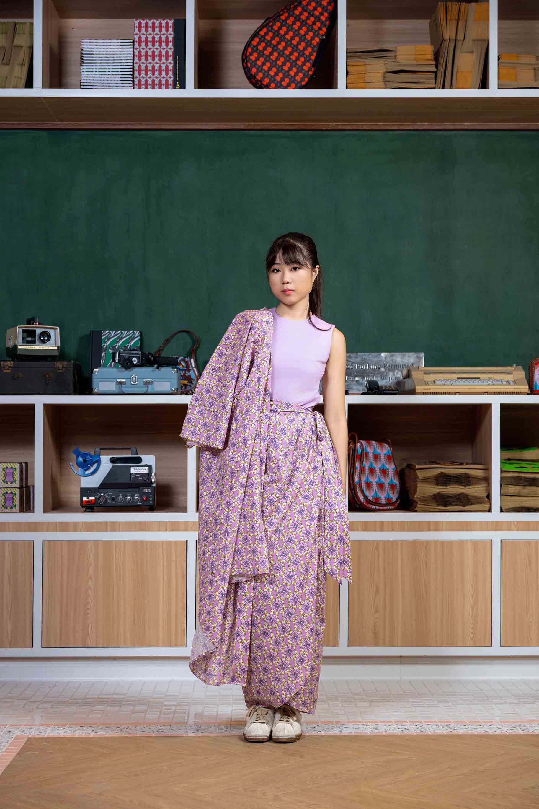 Kimono Kebaya - Paper Petals Lavender (Top only)