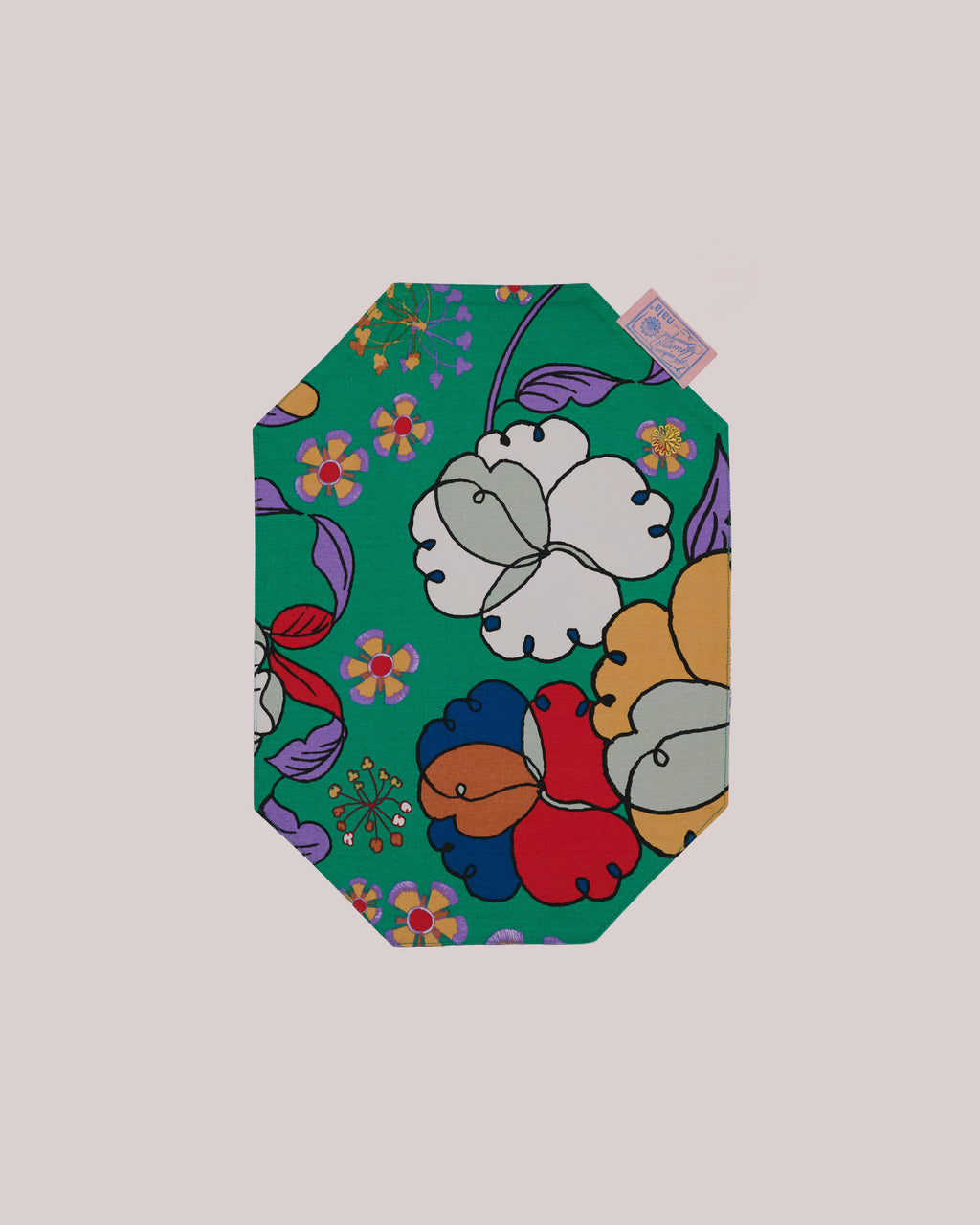Rectangular Placemat - Bunga Raya Green