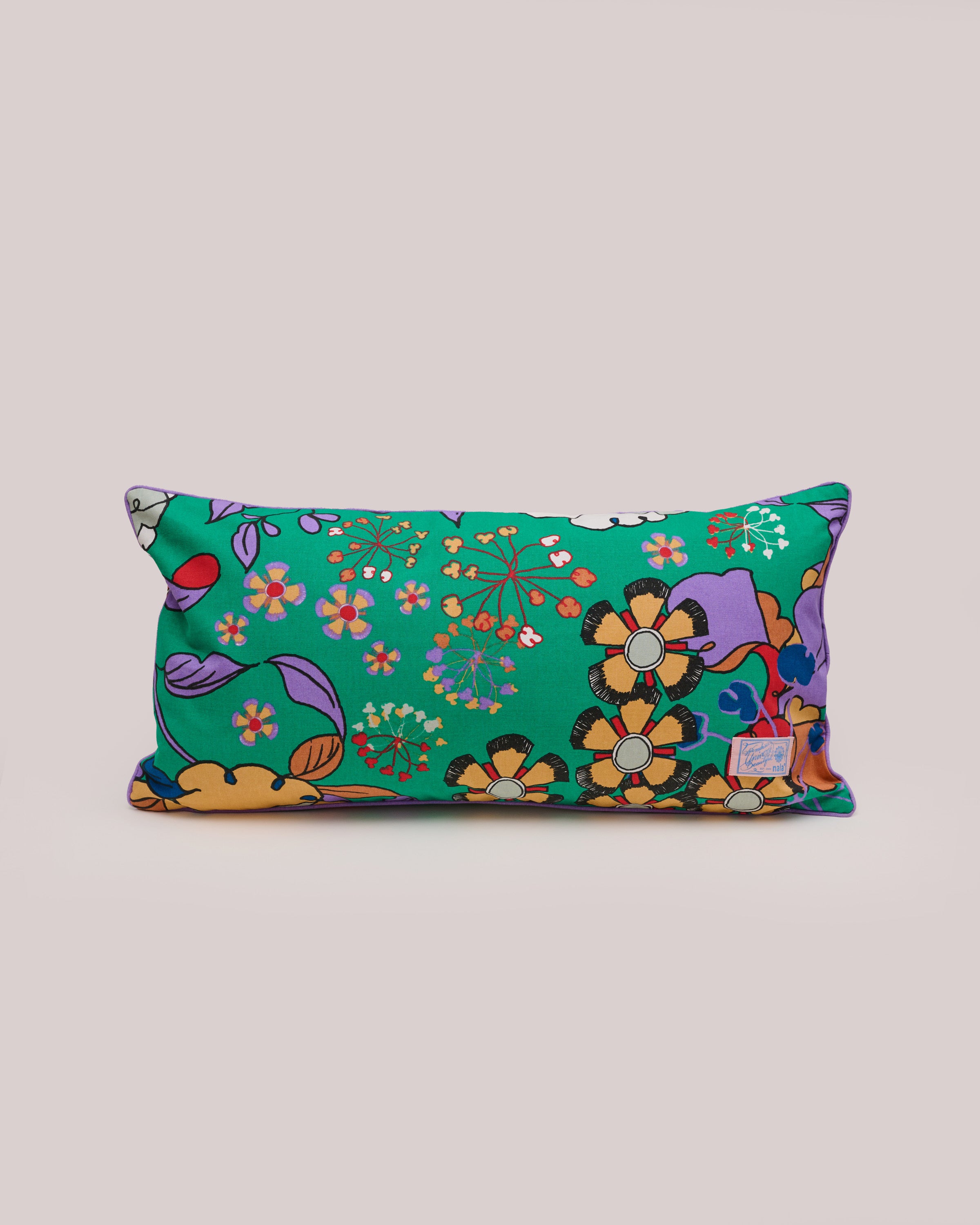 Rectangular Cushion - Bunga Raya Green