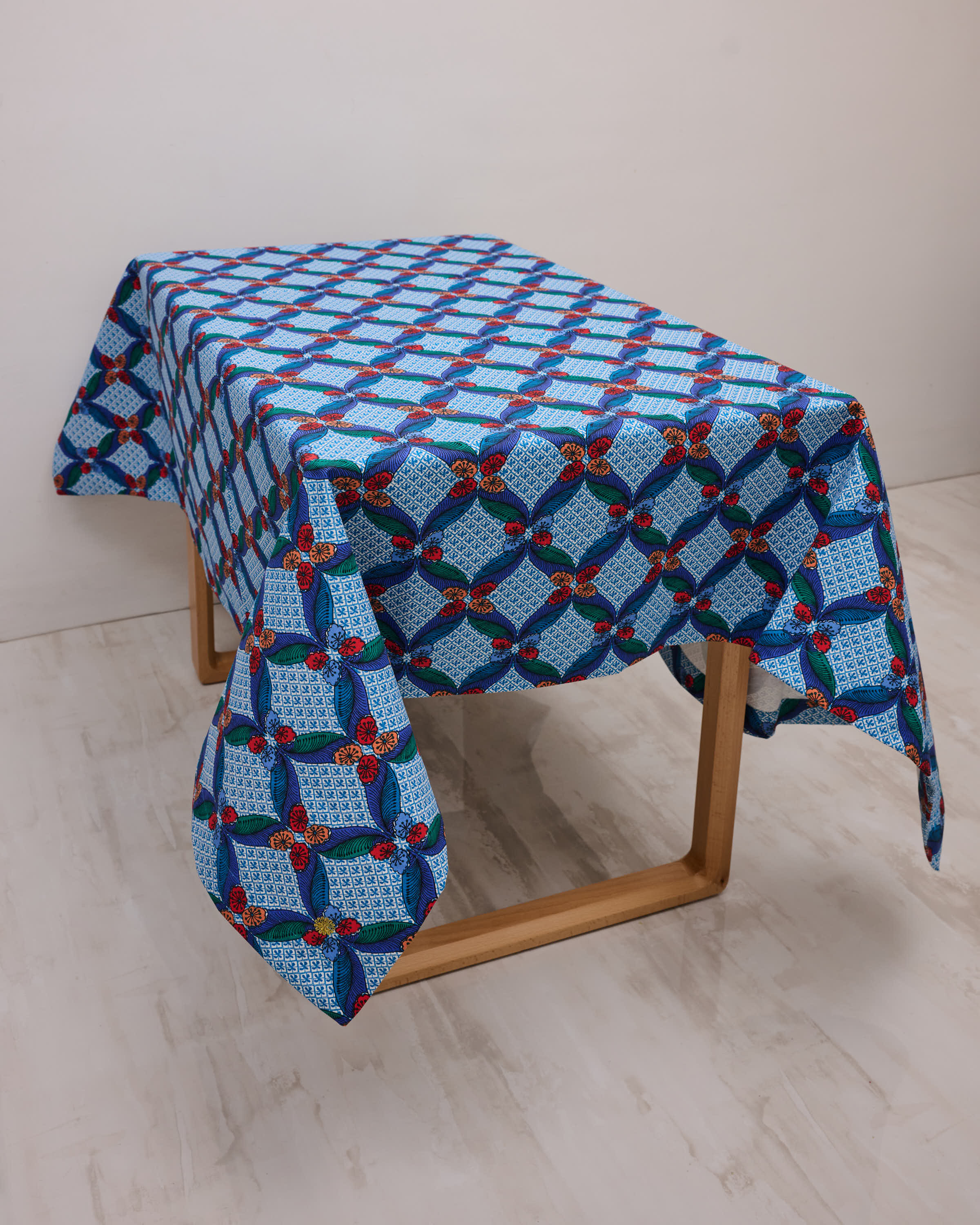 Square Table Cloth - Seal The Deal Blue