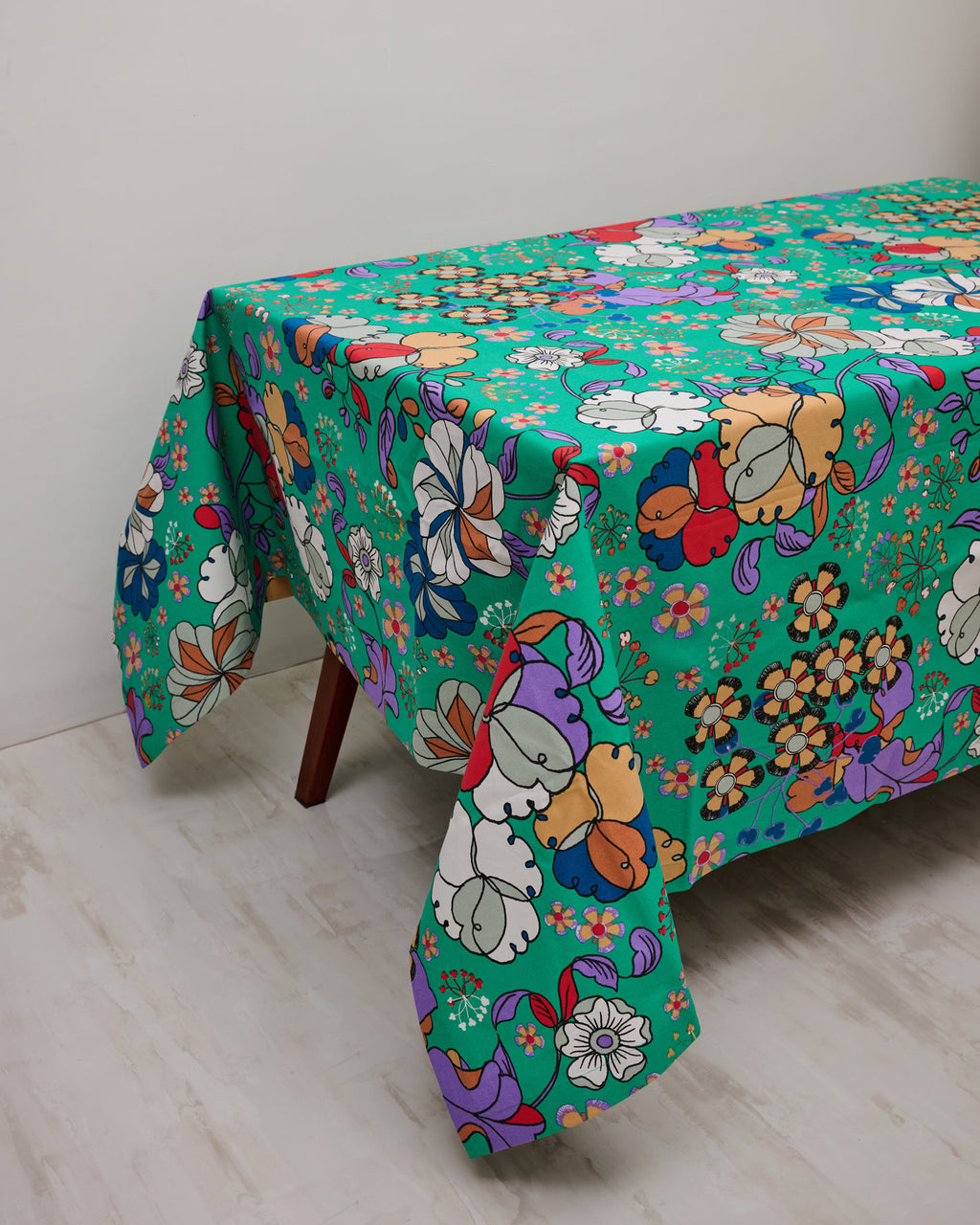 Large Table Cloth- Bunga Raya Green