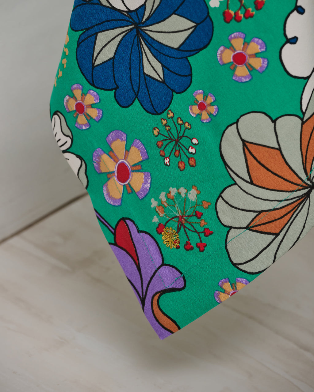 Large Table Cloth- Bunga Raya Green