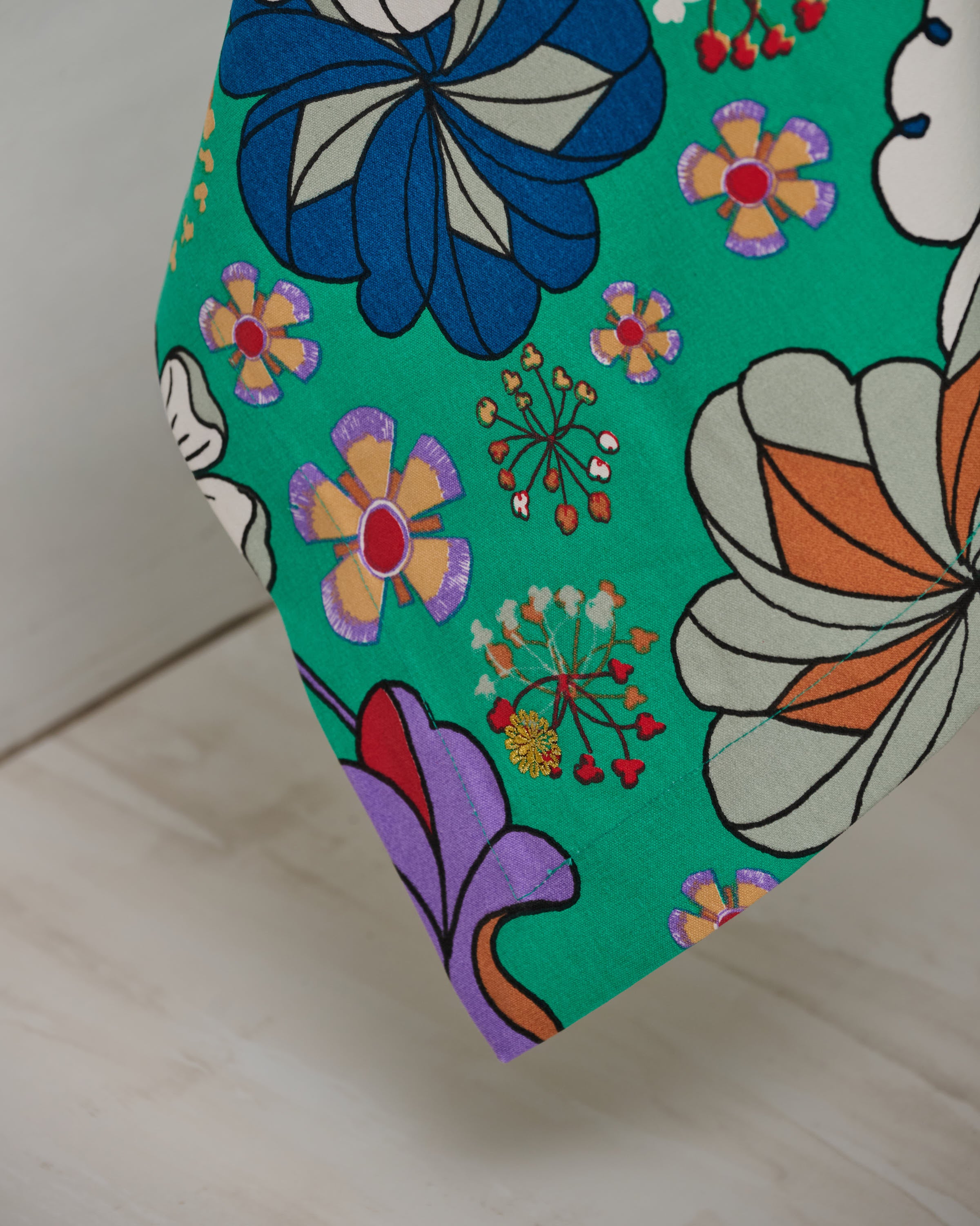 Large Table Cloth- Bunga Raya Green