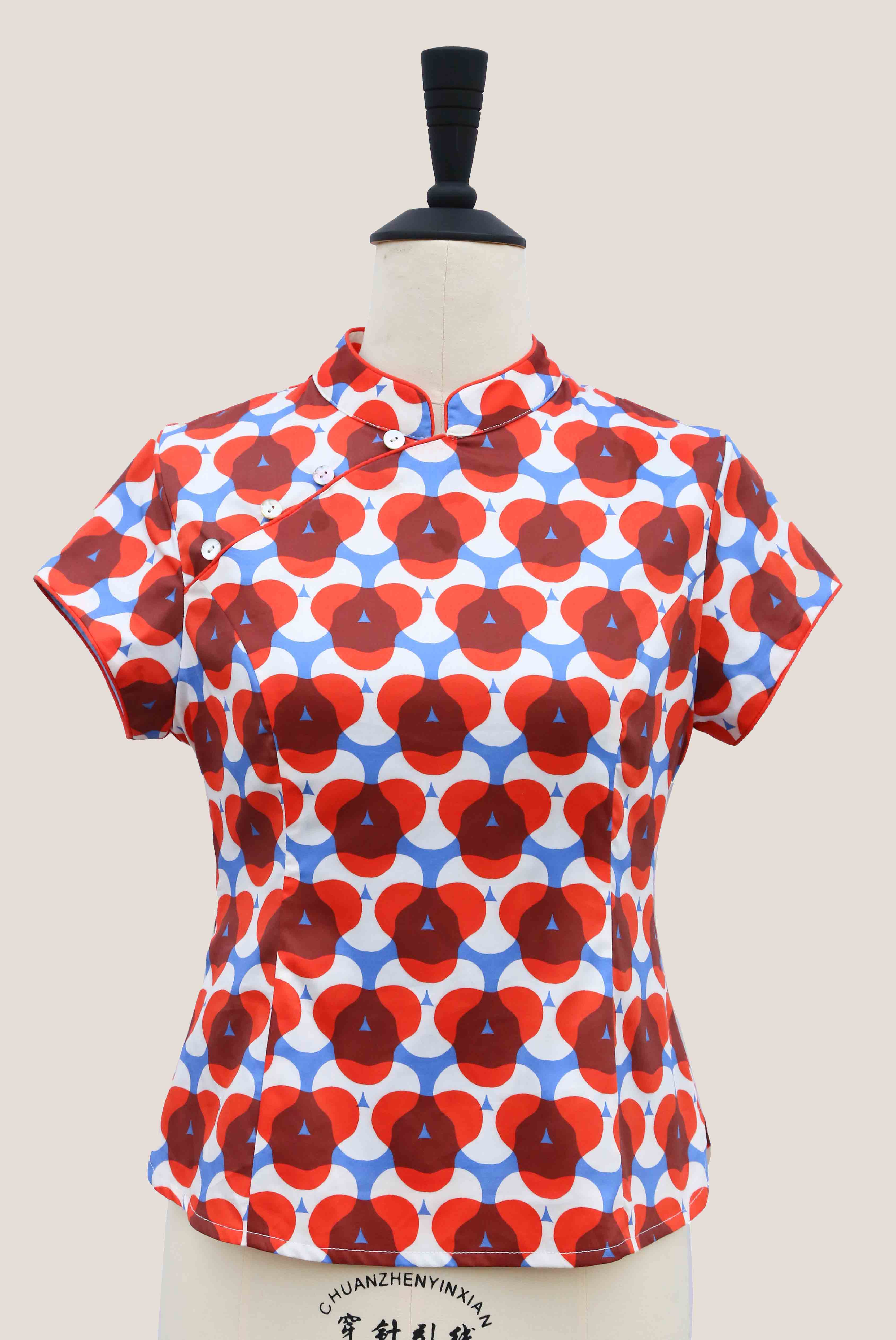 Chinese Top - Love On Top Red