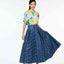 50's Skirt - Dancing Lady Cobalt