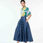 50's Skirt - Dancing Lady Cobalt