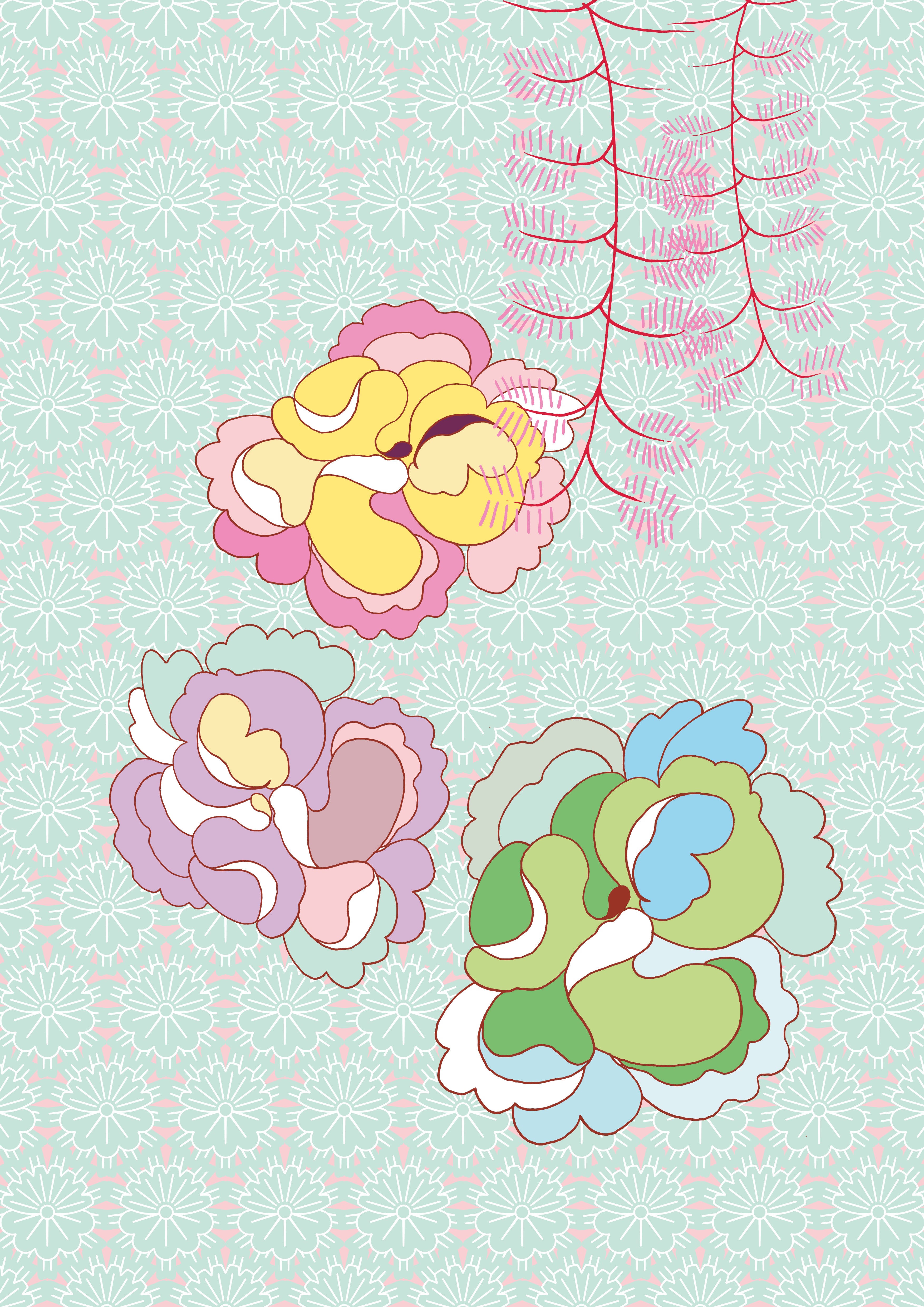 Under Nala's Umbrealla - Georgia - Art Poster A3