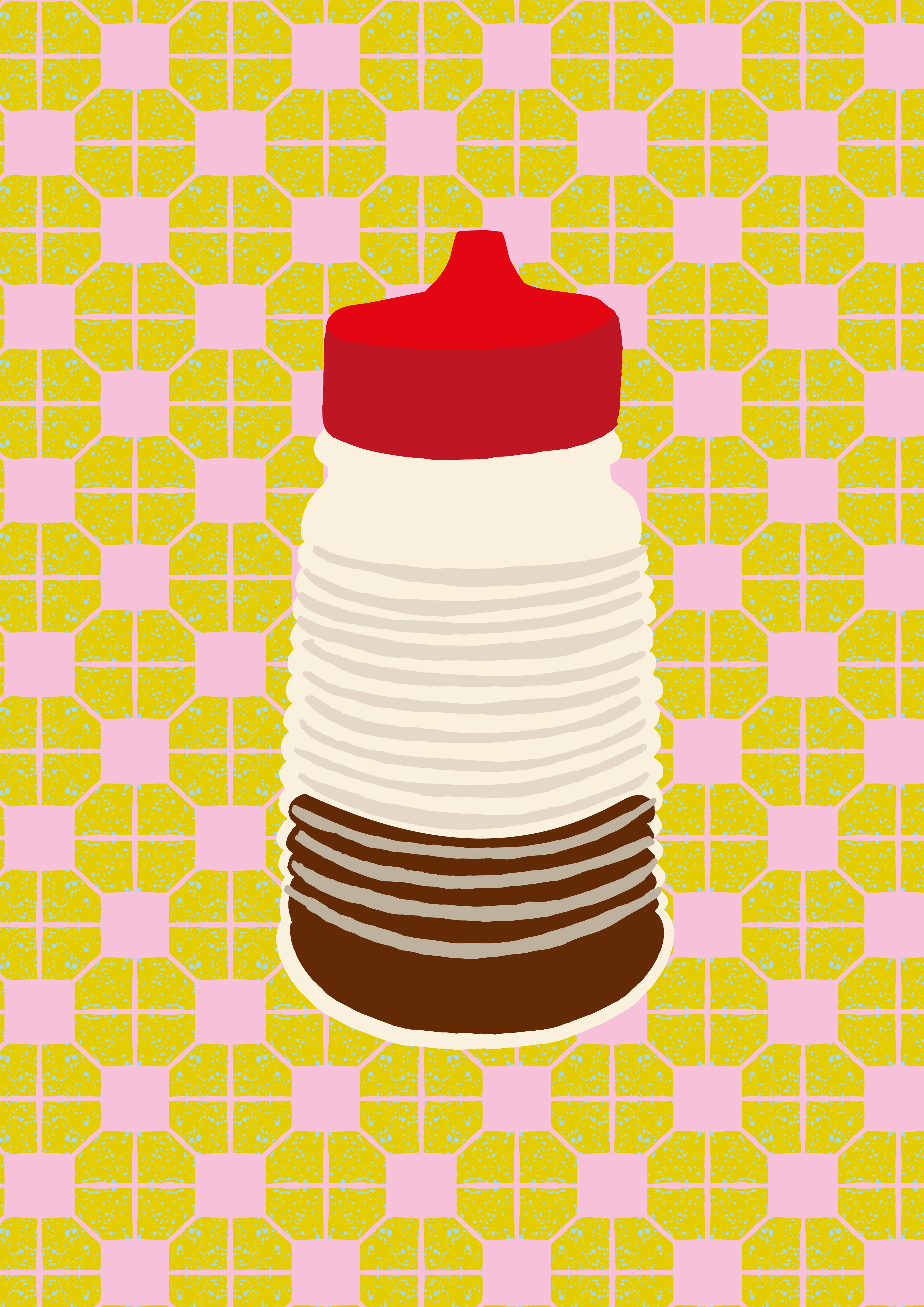 Banal Deluxe - Soya Red - Art Print A3