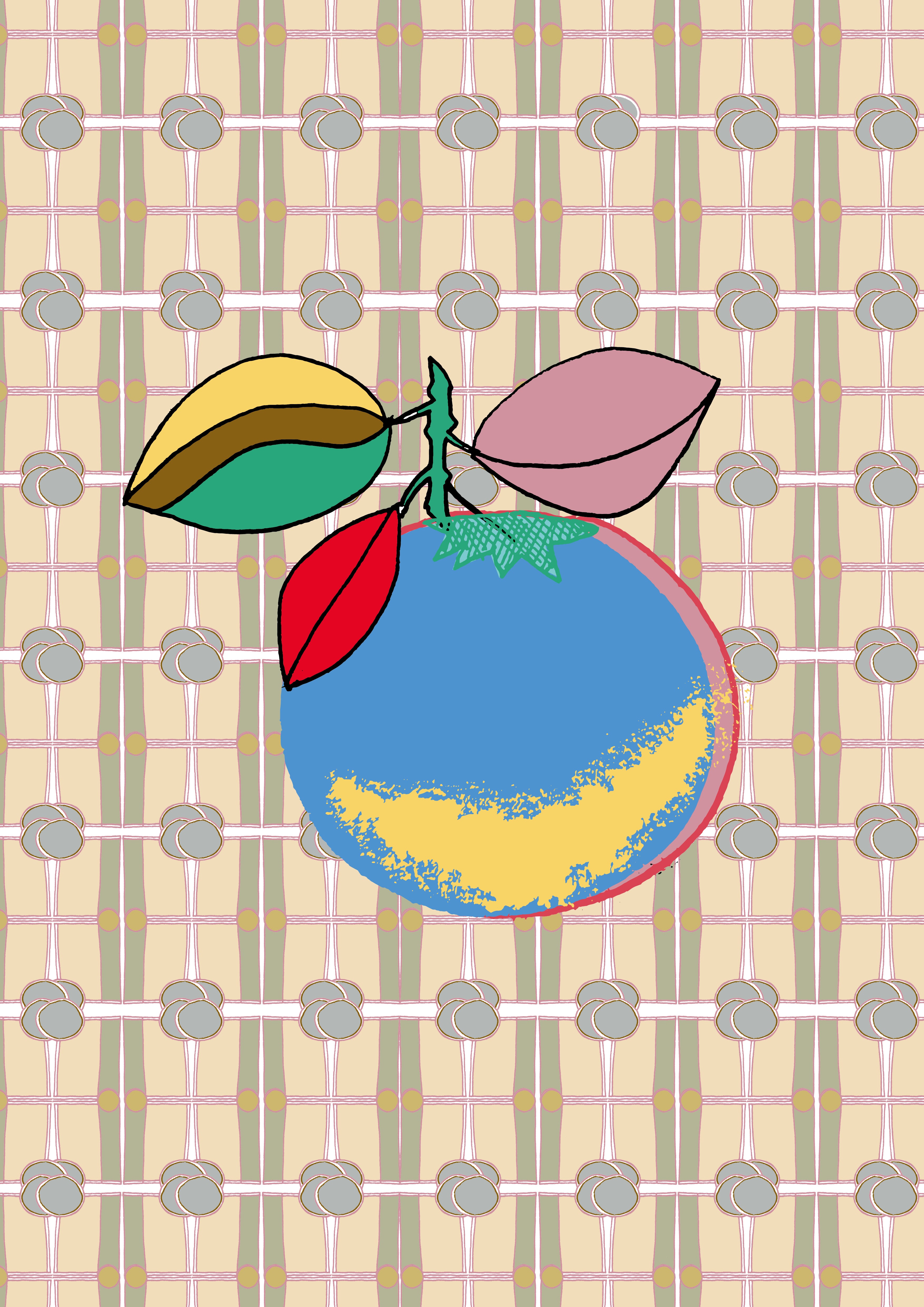 Xie Xie Ni - Peach - Art Poster A3