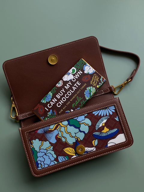 Bella Bag (Leather) - Mandi Bunga Chocolate