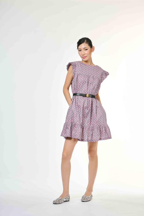 Bella Dress - Bus Mini Pink