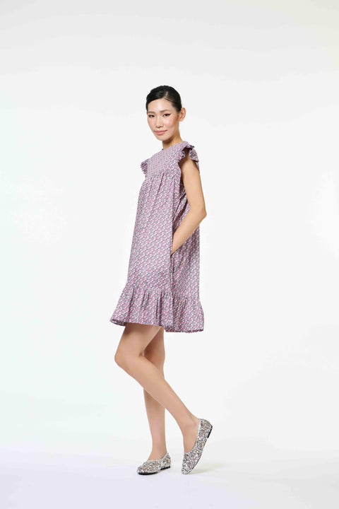 Bella Dress - Bus Mini Pink