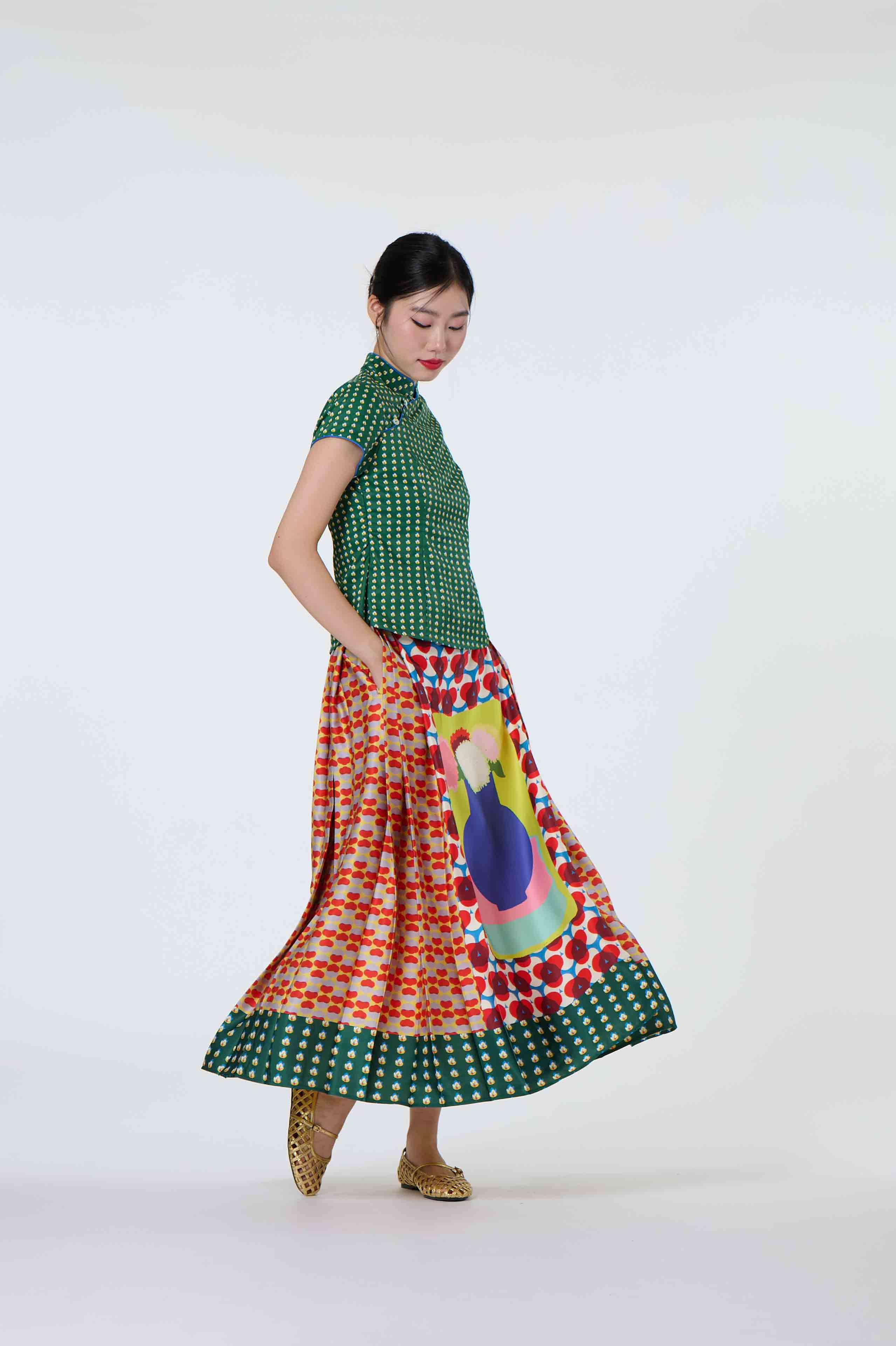 The Vase Skirt - Chrysanthemum