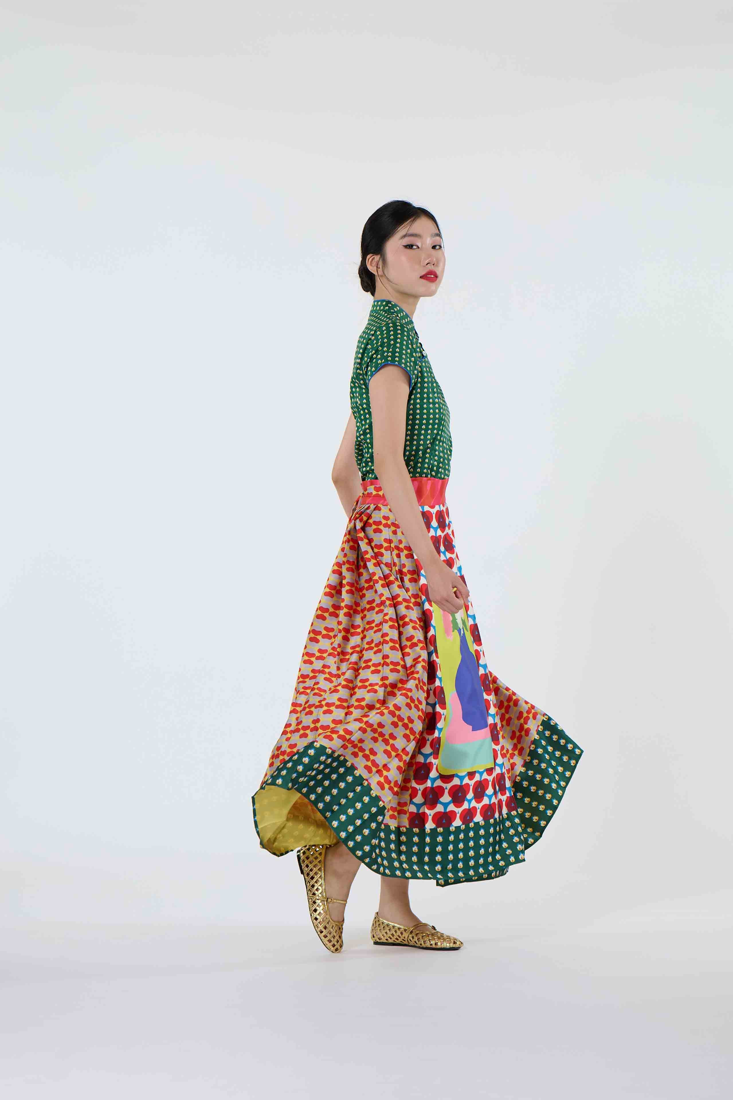 The Vase Skirt - Chrysanthemum