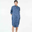 Classic Shirt Dress - Dancing Lady Cobalt