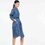 Classic Shirt Dress - Dancing Lady Cobalt
