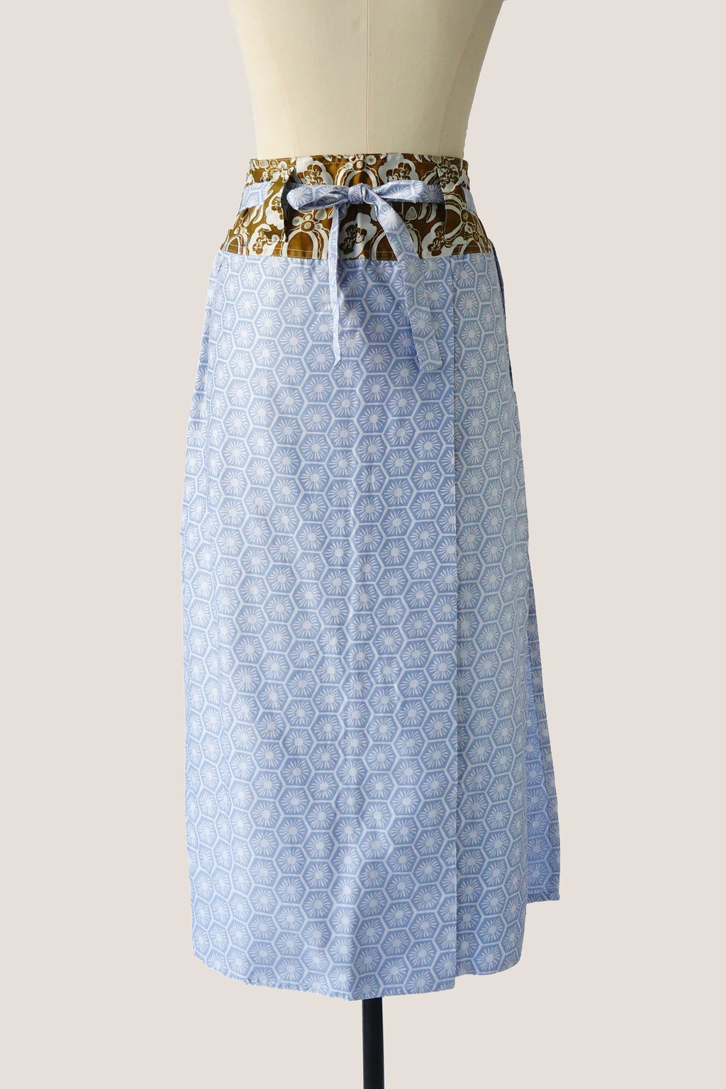 Kee Ming Yuet Skirt - Violets & Radiccio Olive / Willow Wishes Blue