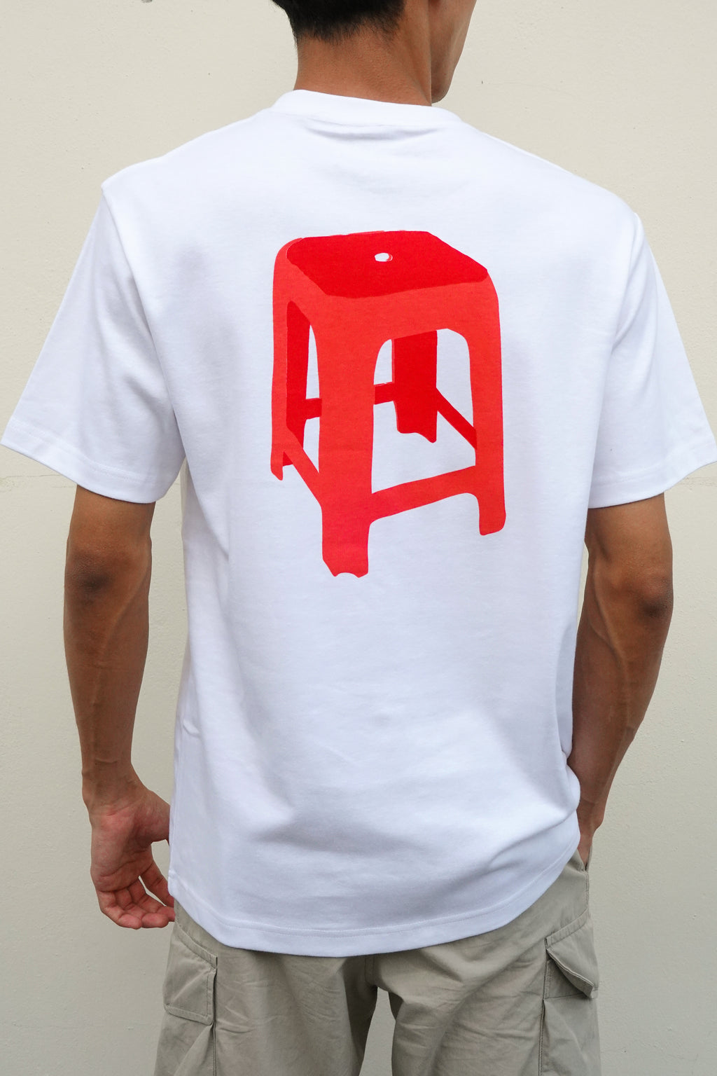 T-Shirt Sila Duduk Red - White
