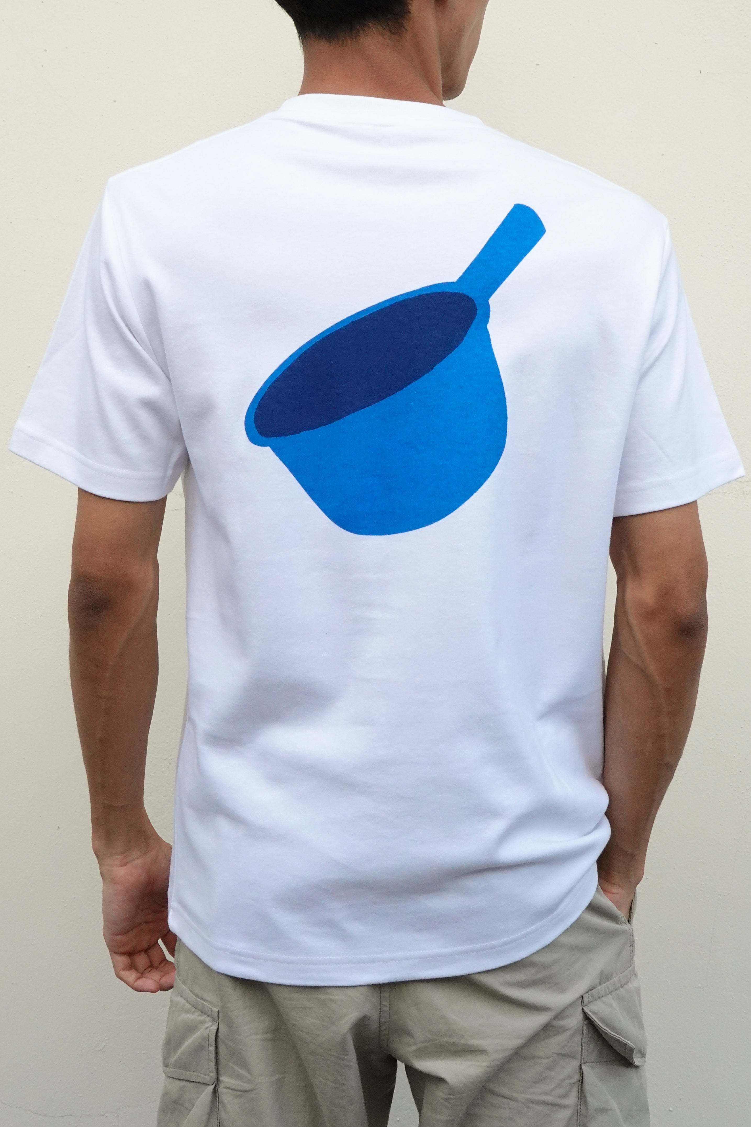T-Shirt Mandi Blue - White