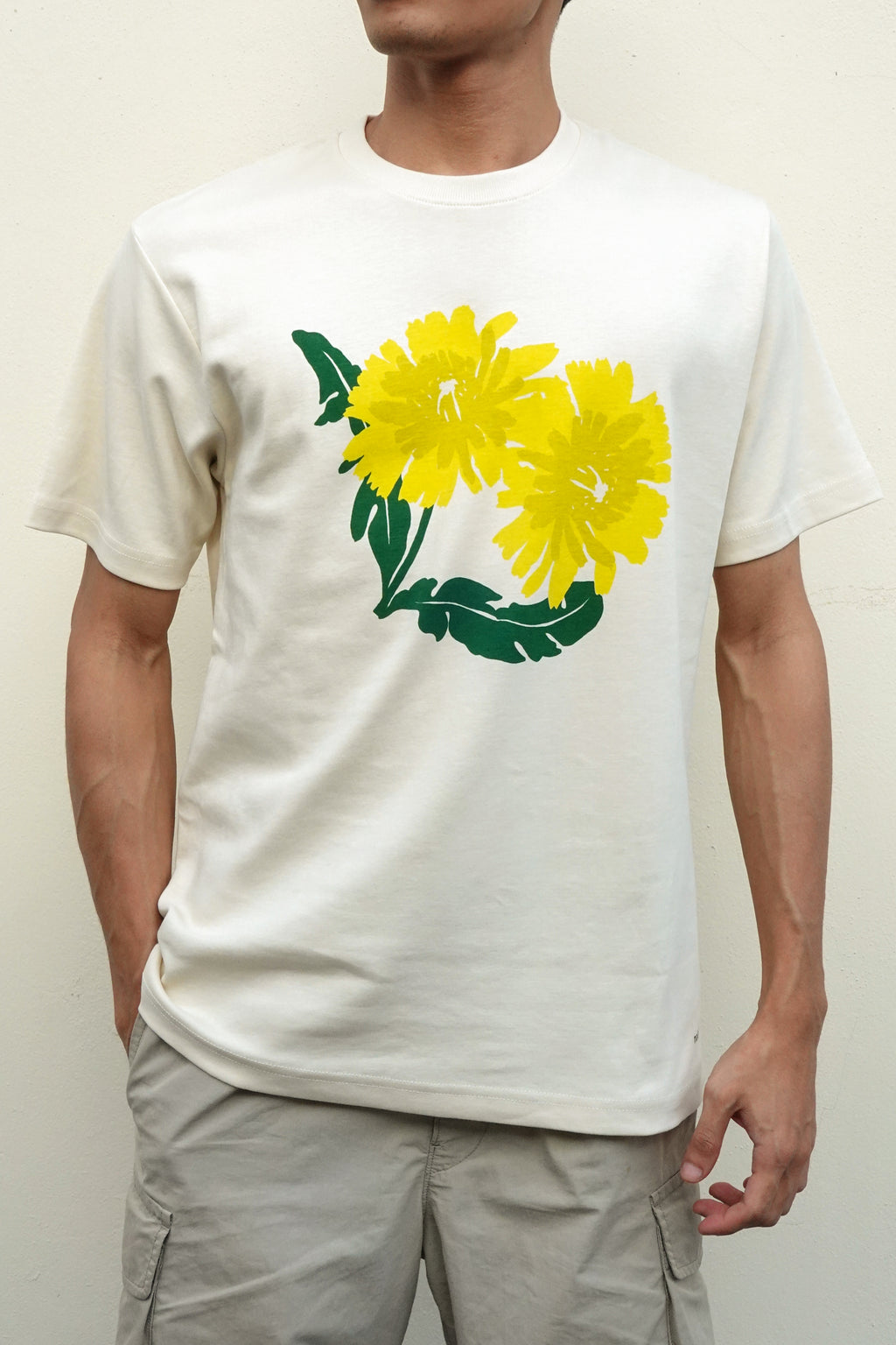 T-Shirt Yellow Dandelion - Beige