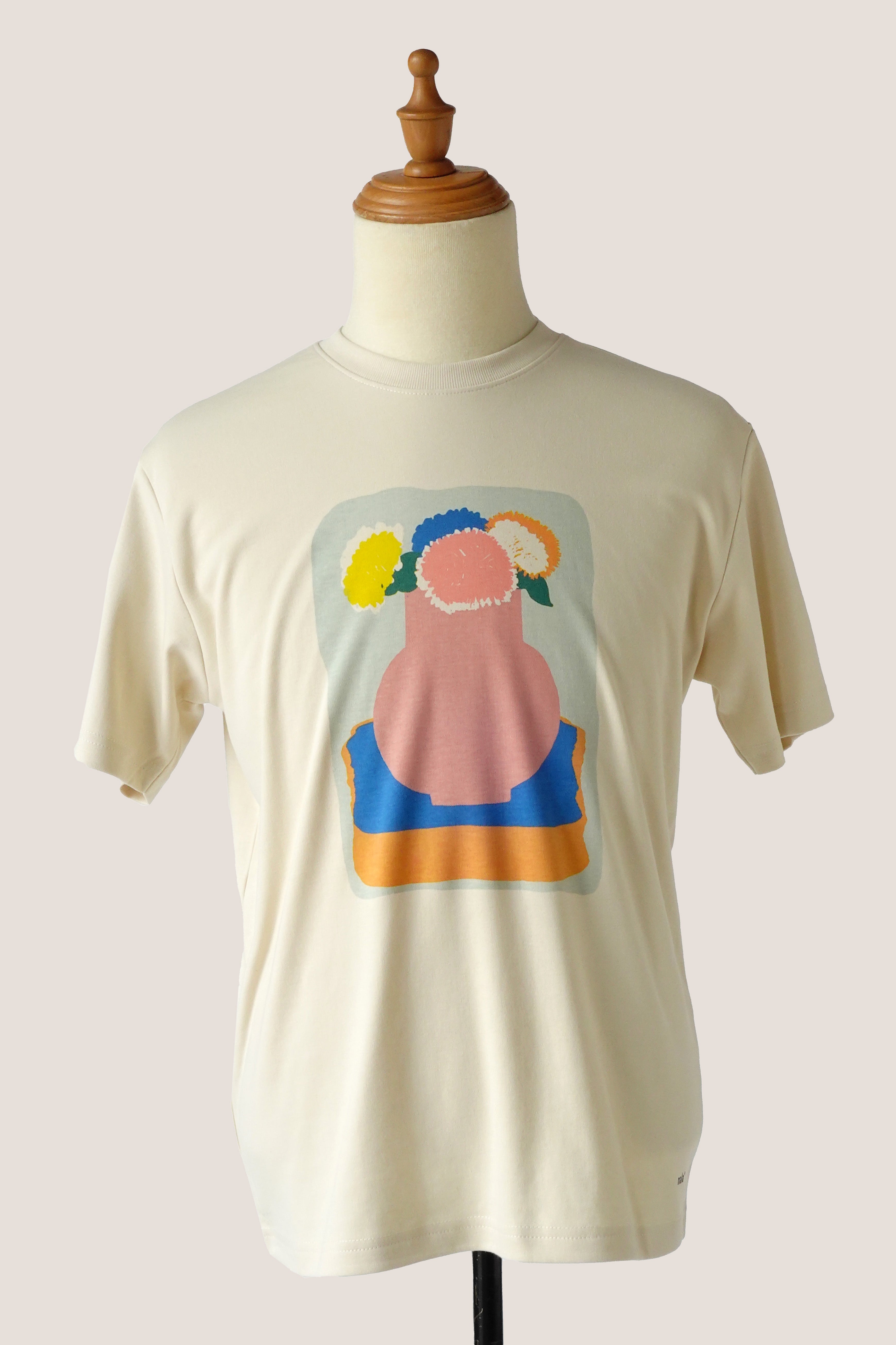 T-Shirt Vase Chrysanthemum - Beige