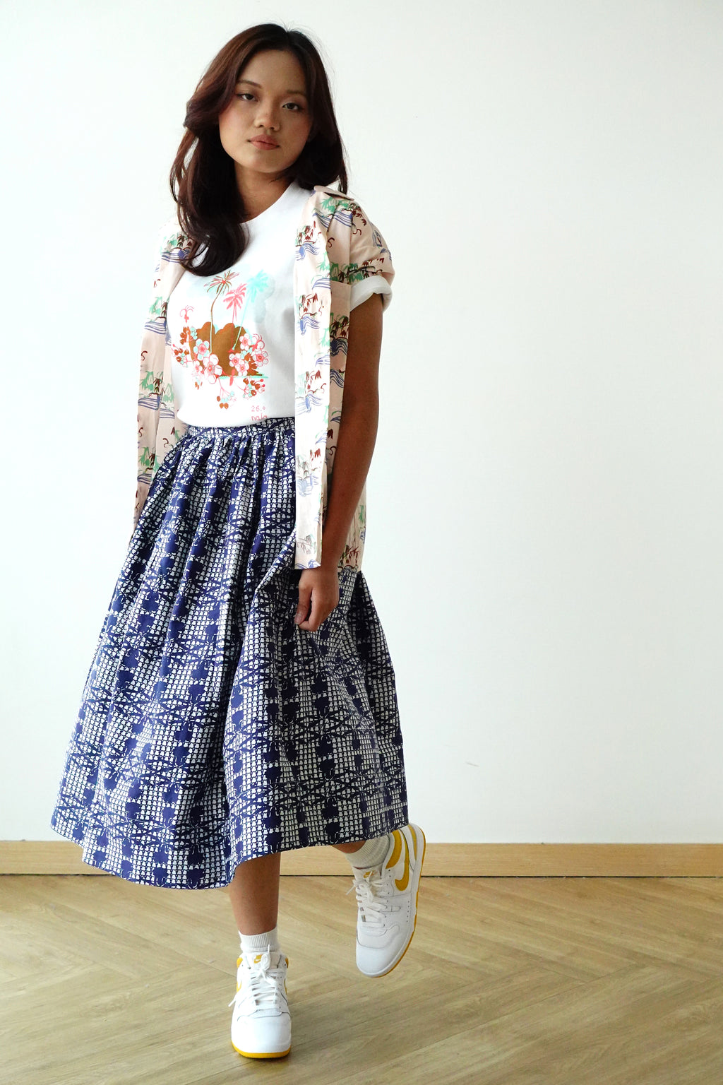 T-Shirt Coconut Tree - White