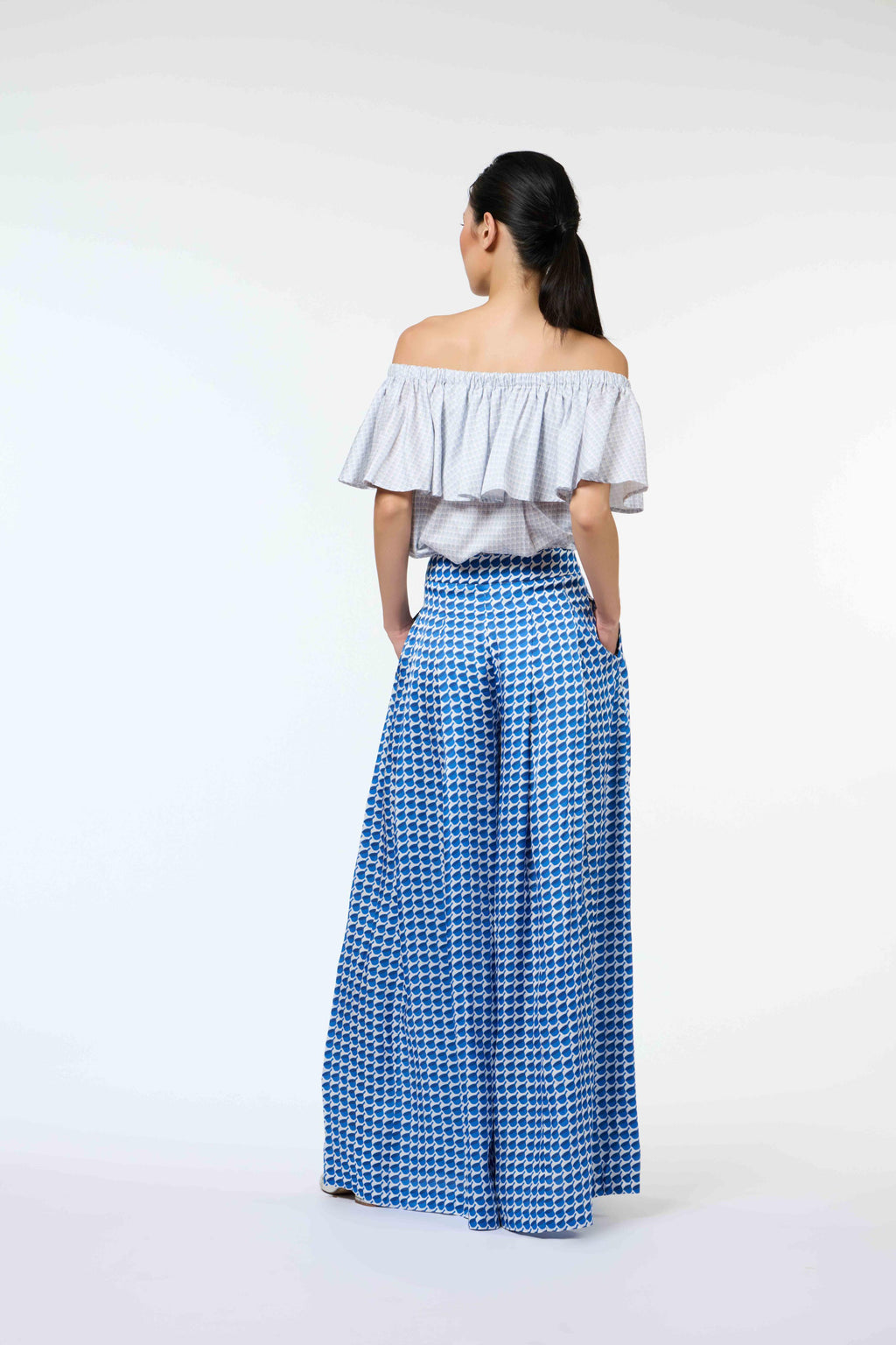 Flair Pants - Mandi Blue