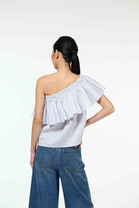 Half Moon Top - Sila Duduk Blue