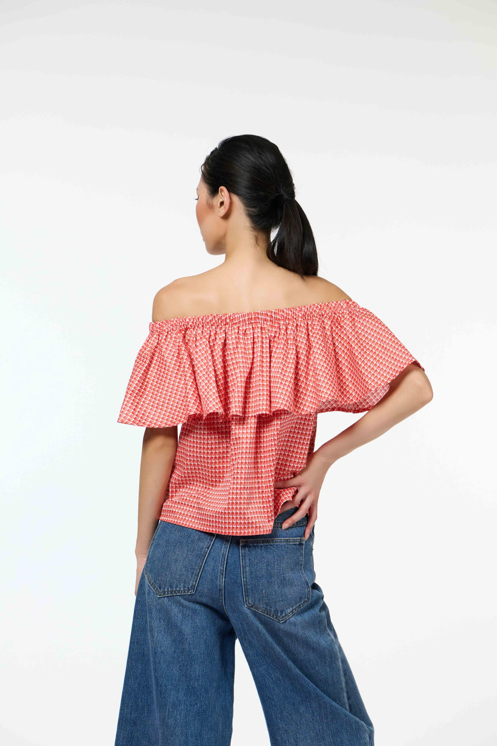 Half Moon Top - Sila Duduk Red