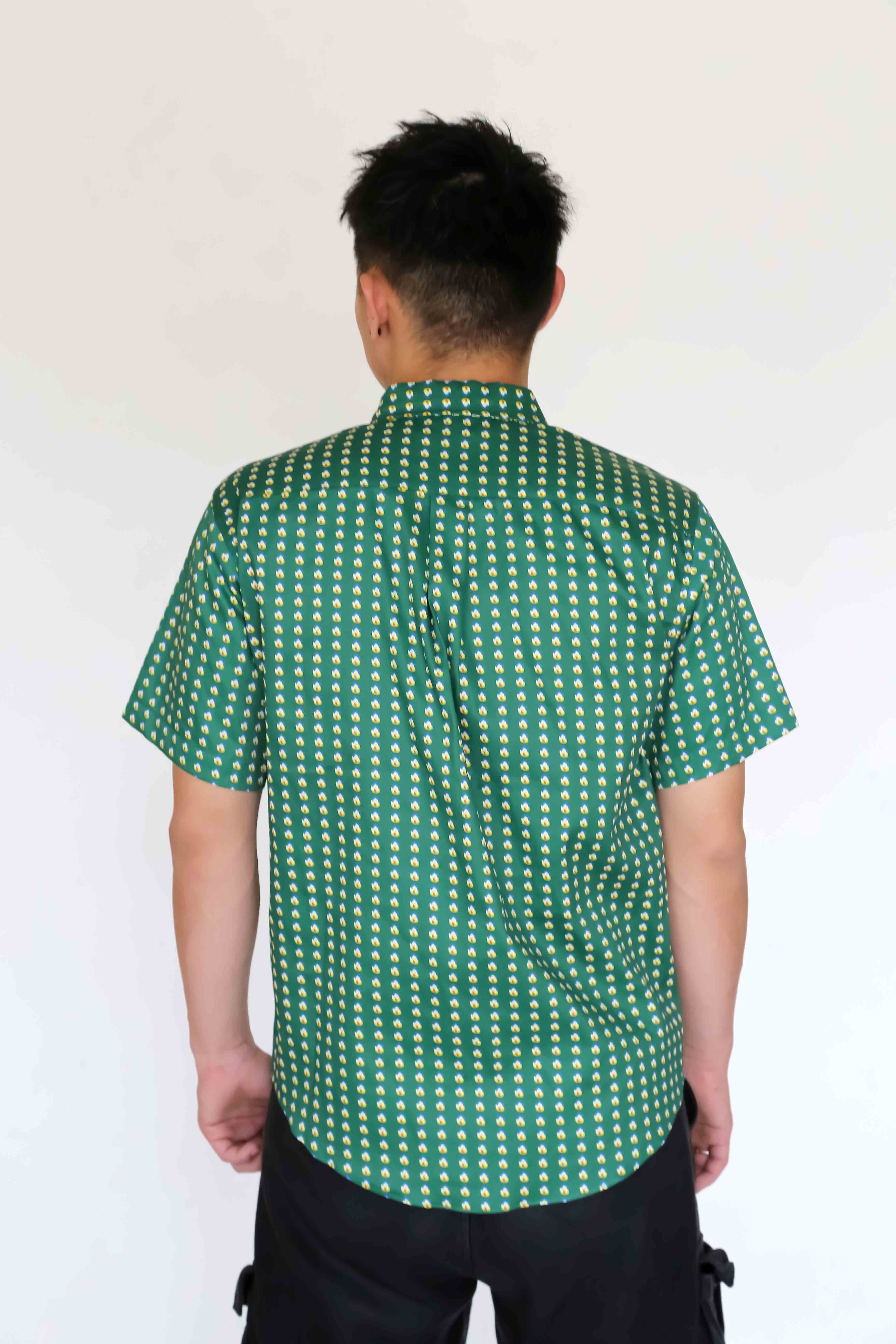 Men Shirt - I'm On Fire Green