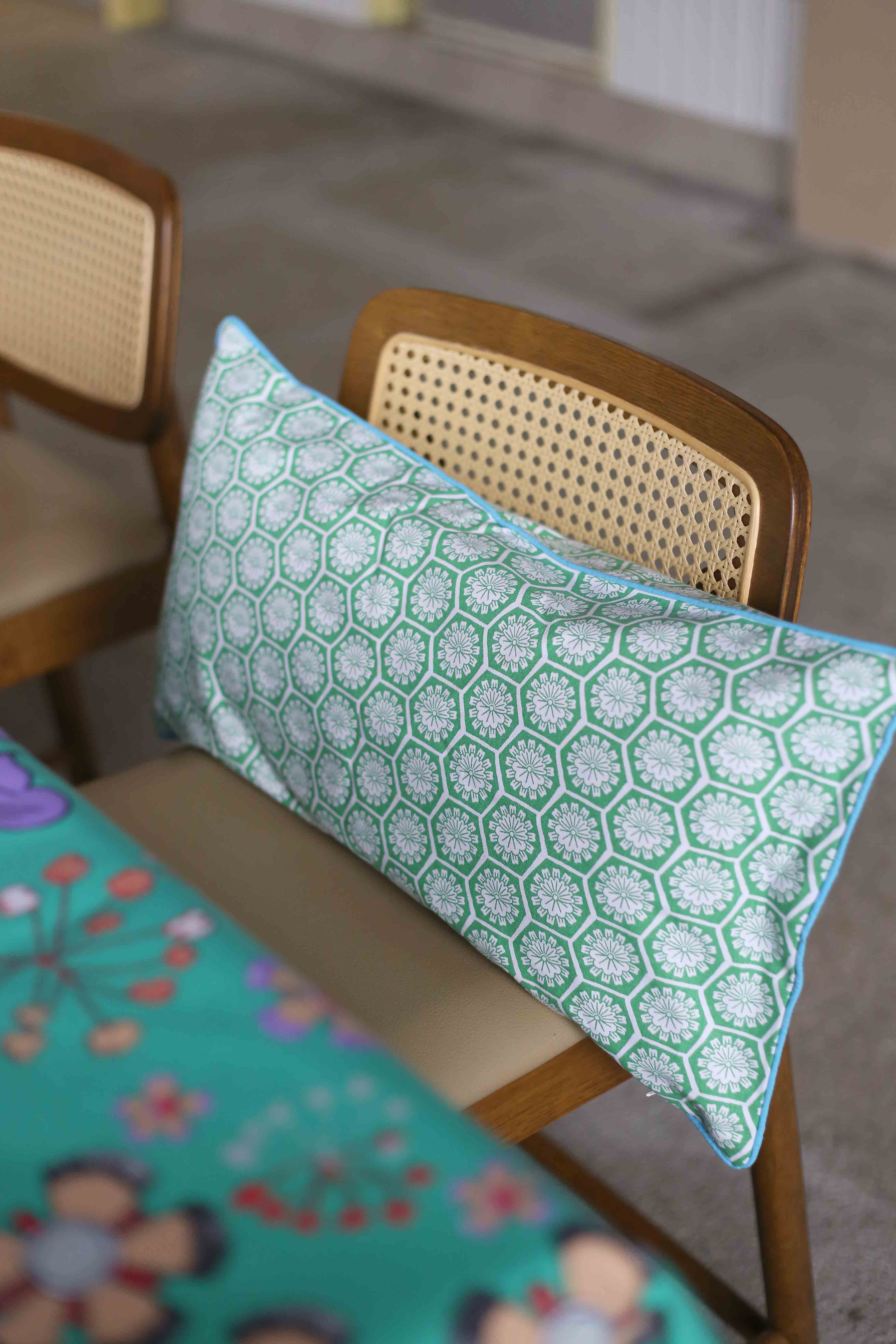 Rectangular Cushion - Willow Wishes Green