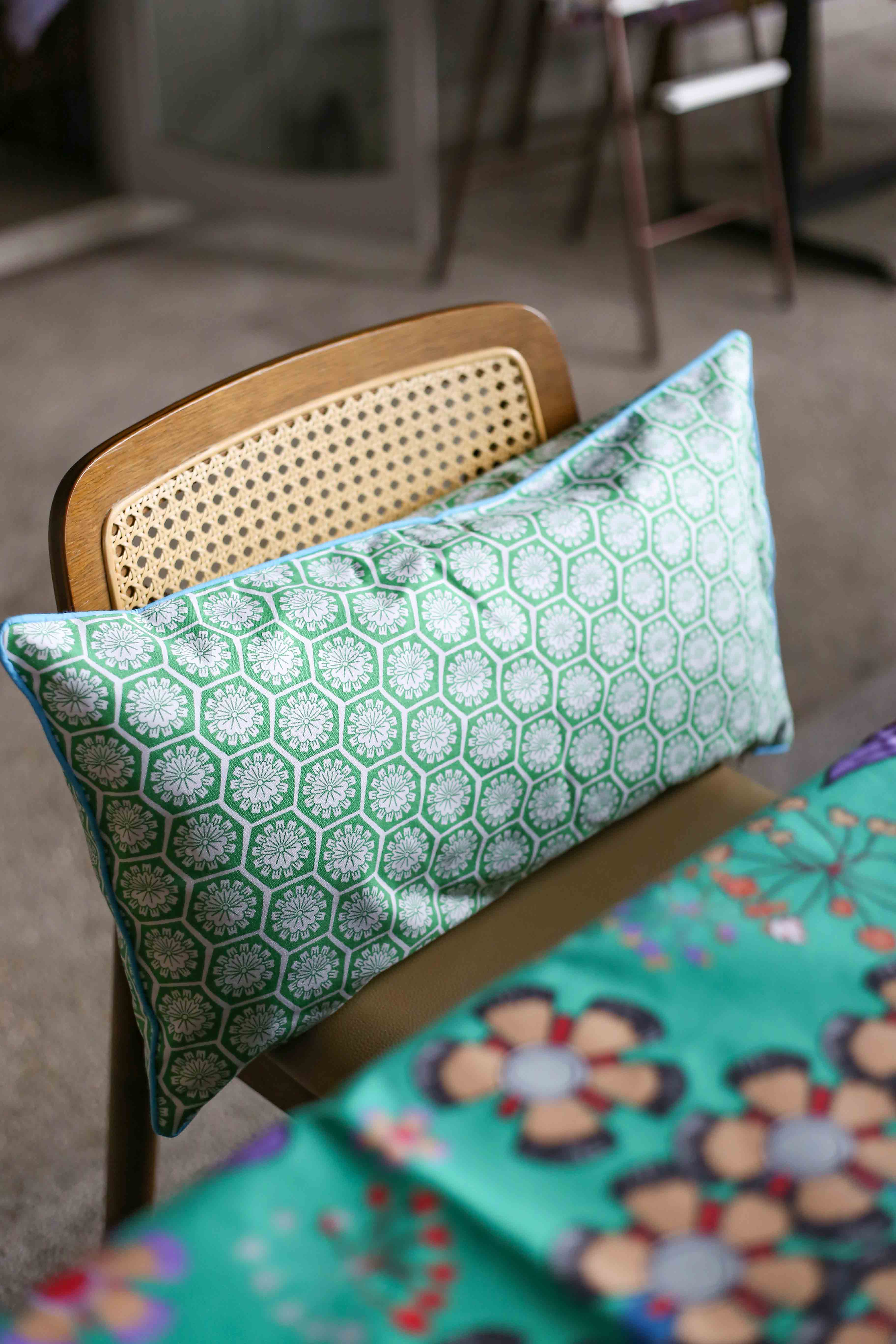 Rectangular Cushion - Willow Wishes Green