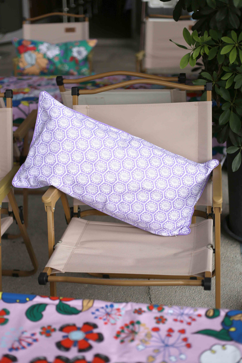 Rectangular Cushion - Willow Wishes Lilac
