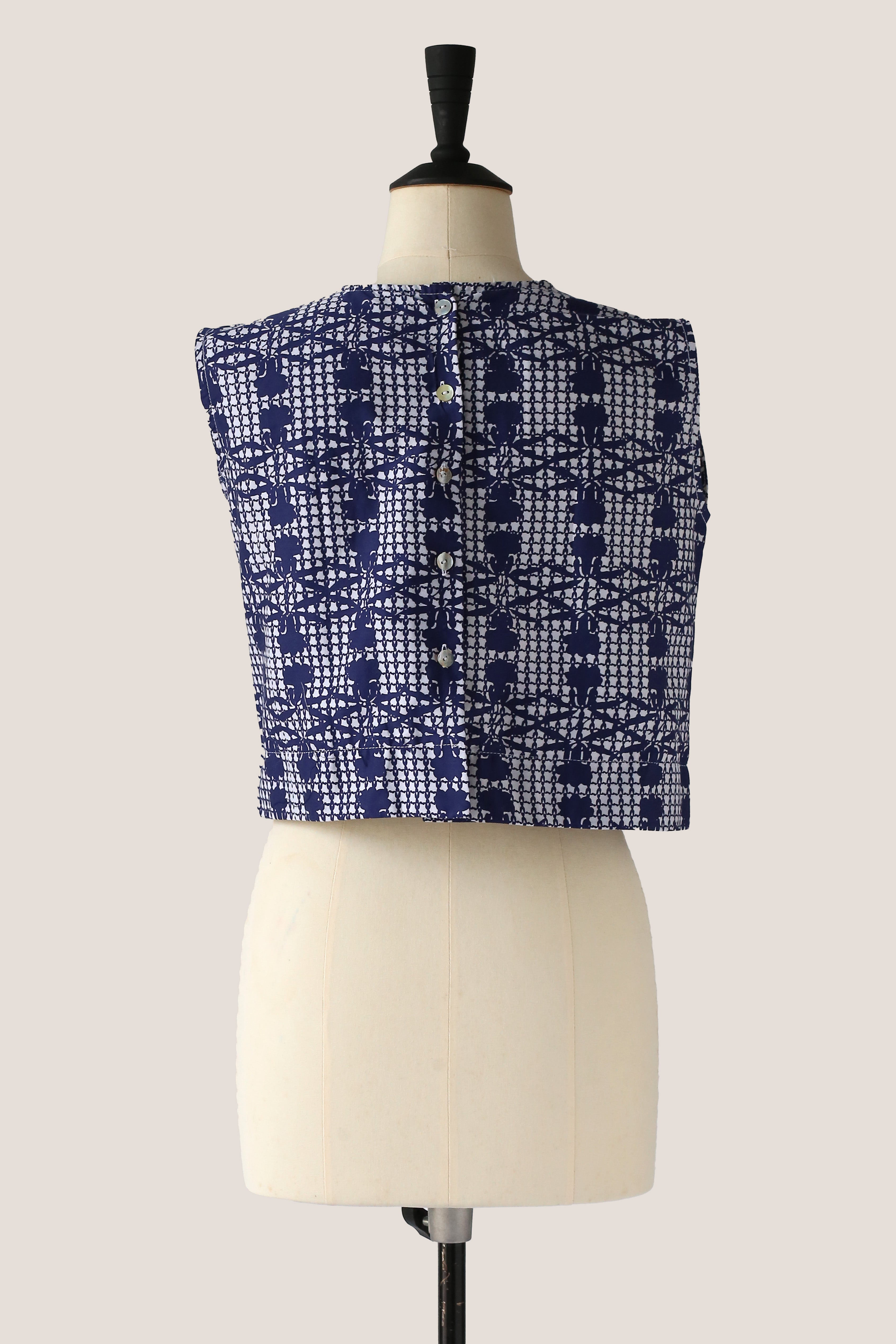 Crop Top - Singapore Soul Blue